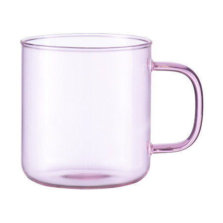 Чашка стеклянная Smart Solutions, 350 мл, розовая