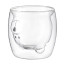 Чашка стеклянная с рисунком медведь Smart Solutions, 250 мл
