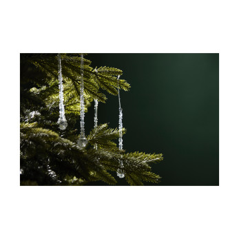 Набор ёлочных украшений Tkano New Year Essential Fancy Icicles и Icy Sparkles, 12 шт.